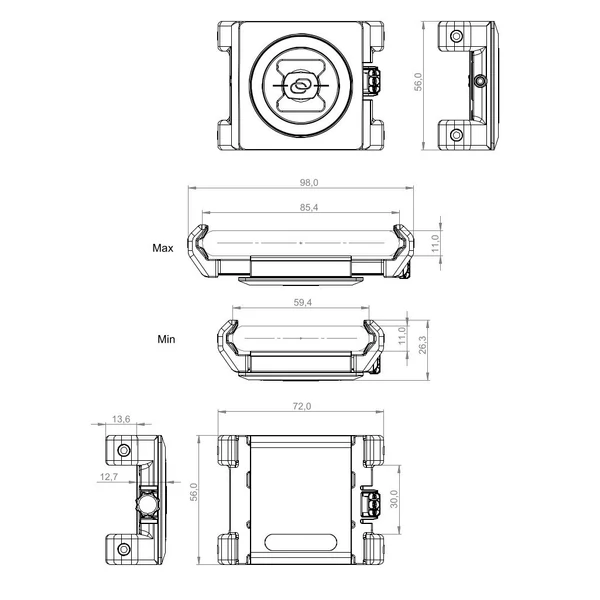 SP Connect Universal Phone Clamp